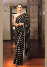 Load image into Gallery viewer, Bollywood Style Black Designer Saree