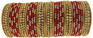 Red & Gold Glass Bangles: https://venus-collections-llc.myshopify.com/