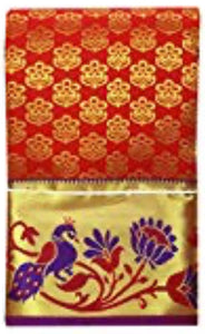 Chili Red Kanchipuram Art Silk Saree: https://venus-collections-llc.myshopify.com/