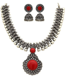 Oxidized German Silver Earring & Necklace Set: https://venus-collections-llc.myshopify.com/