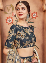 Load image into Gallery viewer, Black Designer Lehenga with Dupatta
