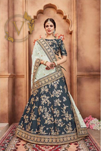 Load image into Gallery viewer, Black Designer Lehenga with Dupatta
