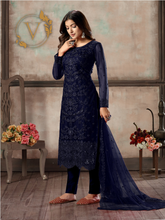 Load image into Gallery viewer, Blue Designer Salwar Suit
