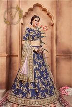 Load image into Gallery viewer, Royal Blue Designer Lehenga with Dupatta
