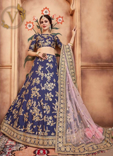 Load image into Gallery viewer, Royal Blue Designer Lehenga with Dupatta
