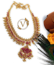 Load image into Gallery viewer, Pink Gold-Plated Long Necklace
