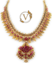 Load image into Gallery viewer, Pink Gold-Plated Long Necklace
