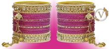 Load image into Gallery viewer, Hot Pink Alloy Bangles
