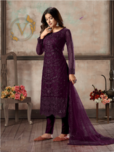 Load image into Gallery viewer, Purple Designer Salwar Suit
